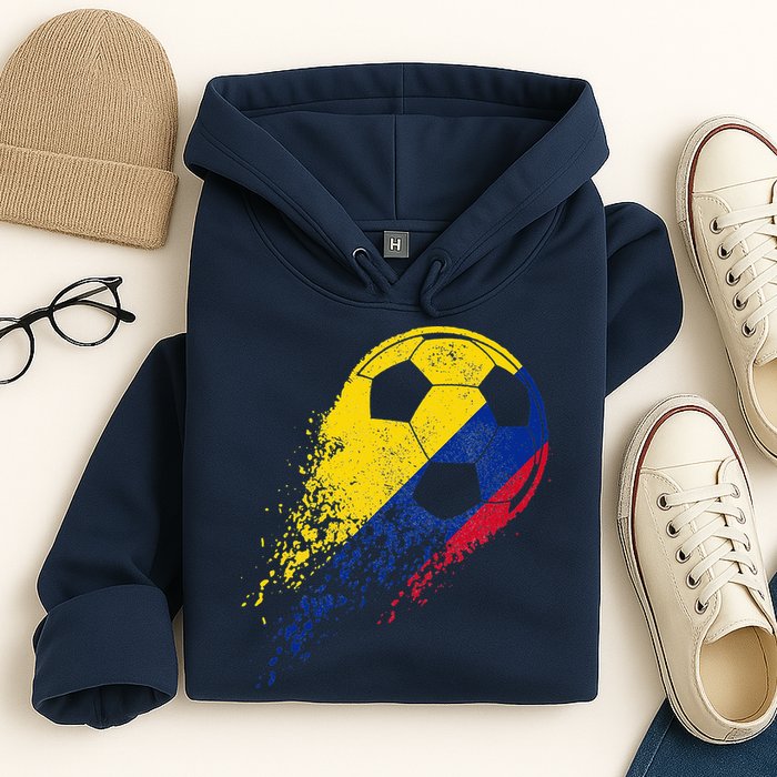 Flag Pride Colombia Soccer Colombian Player Hoodie
