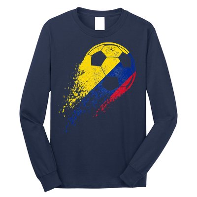 Flag Pride Colombia Soccer Colombian Player Long Sleeve Shirt