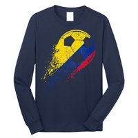 Flag Pride Colombia Soccer Colombian Player Long Sleeve Shirt