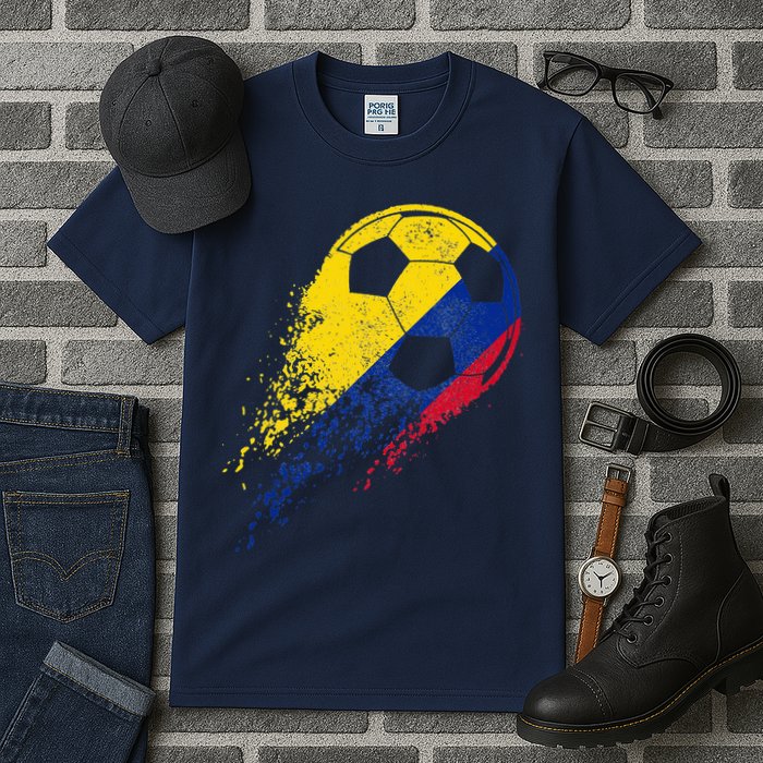 Flag Pride Colombia Soccer Colombian Player Tall T-Shirt
