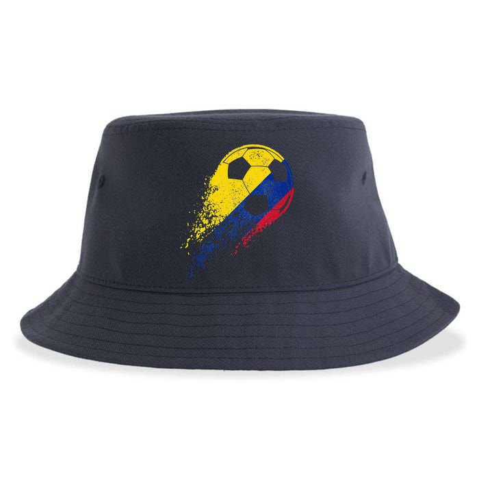 Flag Pride Colombia Soccer Colombian Player Sustainable Bucket Hat