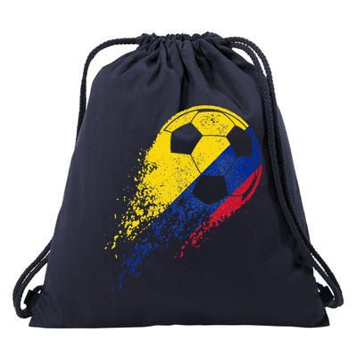 Flag Pride Colombia Soccer Colombian Player Drawstring Bag