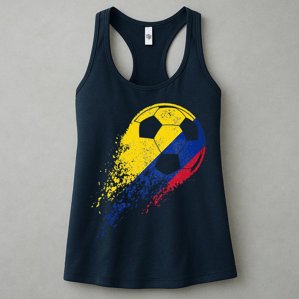 Flag Pride Colombia Soccer Colombian Player Womens Tank Top