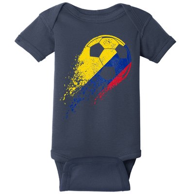 Flag Pride Colombia Soccer Colombian Player Baby Bodysuit