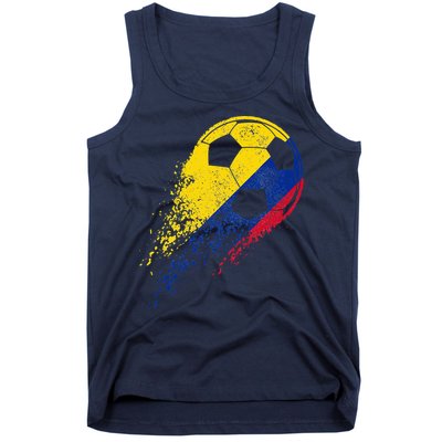 Flag Pride Colombia Soccer Colombian Player Tank Top
