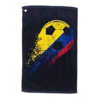 Flag Pride Colombia Soccer Colombian Player Golf Towel