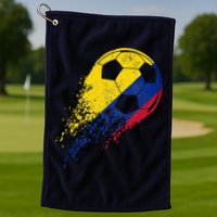 Flag Pride Colombia Soccer Colombian Player Golf Towel