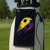 Flag Pride Colombia Soccer Colombian Player Golf Towel