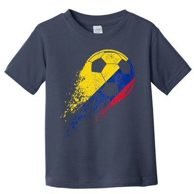 Flag Pride Colombia Soccer Colombian Player Toddler T-Shirt