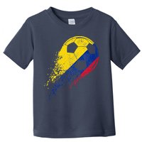 Flag Pride Colombia Soccer Colombian Player Toddler T-Shirt