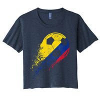 Flag Pride Colombia Soccer Colombian Player Crop Top