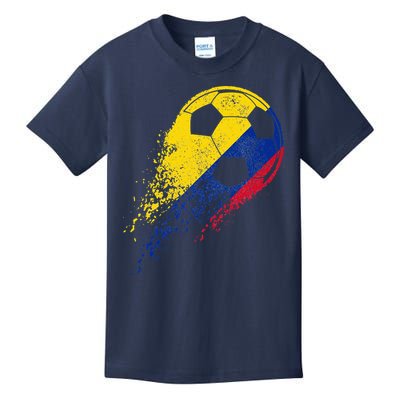 Flag Pride Colombia Soccer Colombian Player Kids T-Shirt