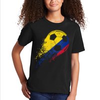 Flag Pride Colombia Soccer Colombian Player Kids T-Shirt