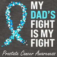 Family Prostate Cancer Awareness Light Blue Ribbon Survivor Vector Backpack
