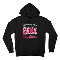 Festive Pink Christmas Tree Cakes Pajamas for the Holidays Hoodie