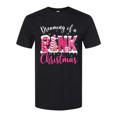 Festive Pink Christmas Tree Cakes Pajamas for the Holidays Softstyle® CVC T-Shirt