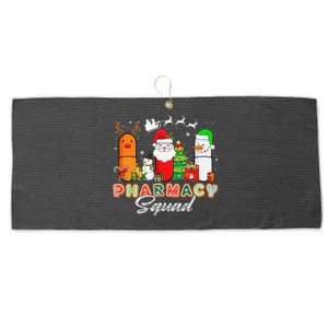 Funny Pills Christmas Lights Pharmacy Crew Reindeer Santa Large Microfiber Waffle Golf Towel