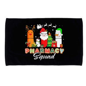 Funny Pills Christmas Lights Pharmacy Crew Reindeer Santa Microfiber Hand Towel