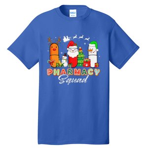 Funny Pills Christmas Lights Pharmacy Crew Reindeer Santa Tall T-Shirt