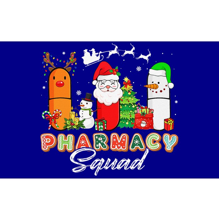 Funny Pills Christmas Lights Pharmacy Crew Reindeer Santa Bumper Sticker