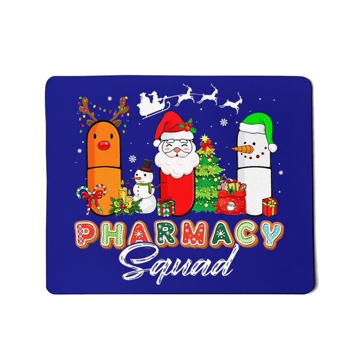 Funny Pills Christmas Lights Pharmacy Crew Reindeer Santa Mousepad