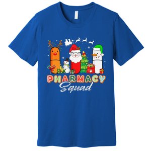 Funny Pills Christmas Lights Pharmacy Crew Reindeer Santa Premium T-Shirt