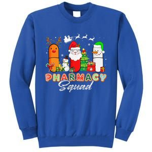 Funny Pills Christmas Lights Pharmacy Crew Reindeer Santa Tall Sweatshirt