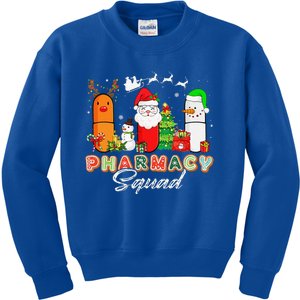 Funny Pills Christmas Lights Pharmacy Crew Reindeer Santa Kids Sweatshirt