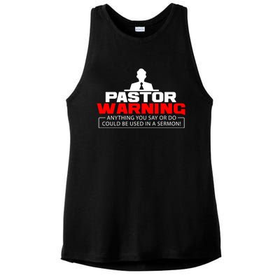 Funny Pastor Christian Jesus Believer Appreciation Gift Cool Gift Ladies PosiCharge Tri-Blend Wicking Tank