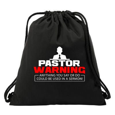 Funny Pastor Christian Jesus Believer Appreciation Gift Cool Gift Drawstring Bag