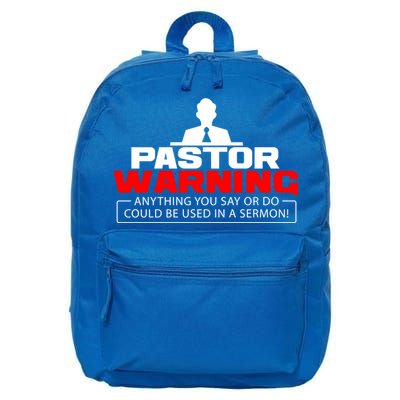 Funny Pastor Christian Jesus Believer Appreciation Gift Cool Gift 16 in Basic Backpack