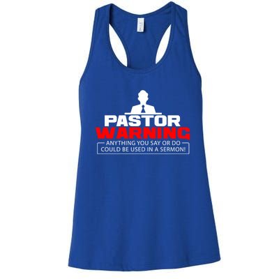 Funny Pastor Christian Jesus Believer Appreciation Gift Cool Gift Women's Racerback Tank