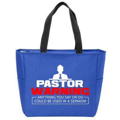 Funny Pastor Christian Jesus Believer Appreciation Gift Cool Gift Zip Tote Bag