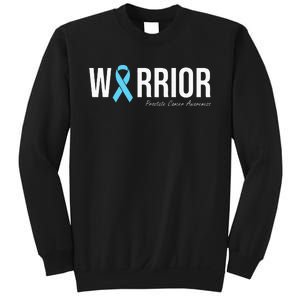 Family Prostate Cancer Awareness Light Blue Ribbon Warrior Sweatshirt