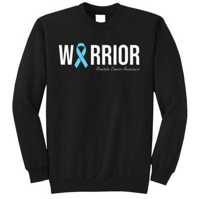 Family Prostate Cancer Awareness Light Blue Ribbon Warrior Tall Sweatshirt