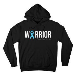 Family Prostate Cancer Awareness Light Blue Ribbon Warrior Tall Hoodie