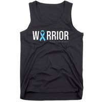 Family Prostate Cancer Awareness Light Blue Ribbon Warrior Tank Top