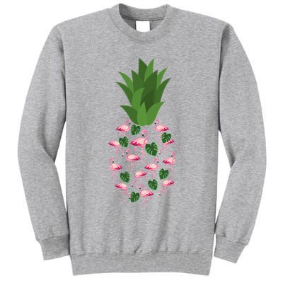 Flamingo Pineapple Cute Fun Summer Tall Sweatshirt