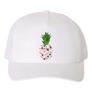 Flamingo Pineapple Cute Fun Summer Yupoong Adult 5-Panel Trucker Hat