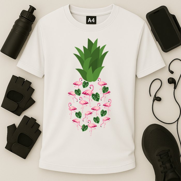 Flamingo Pineapple Cute Fun Summer Performance Shirt