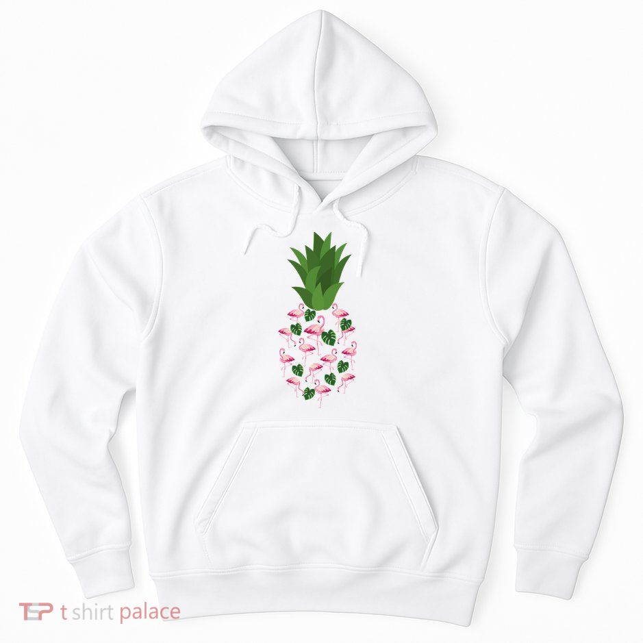Flamingo Pineapple Cute Fun Summer Hoodie
