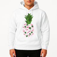 Flamingo Pineapple Cute Fun Summer Hoodie