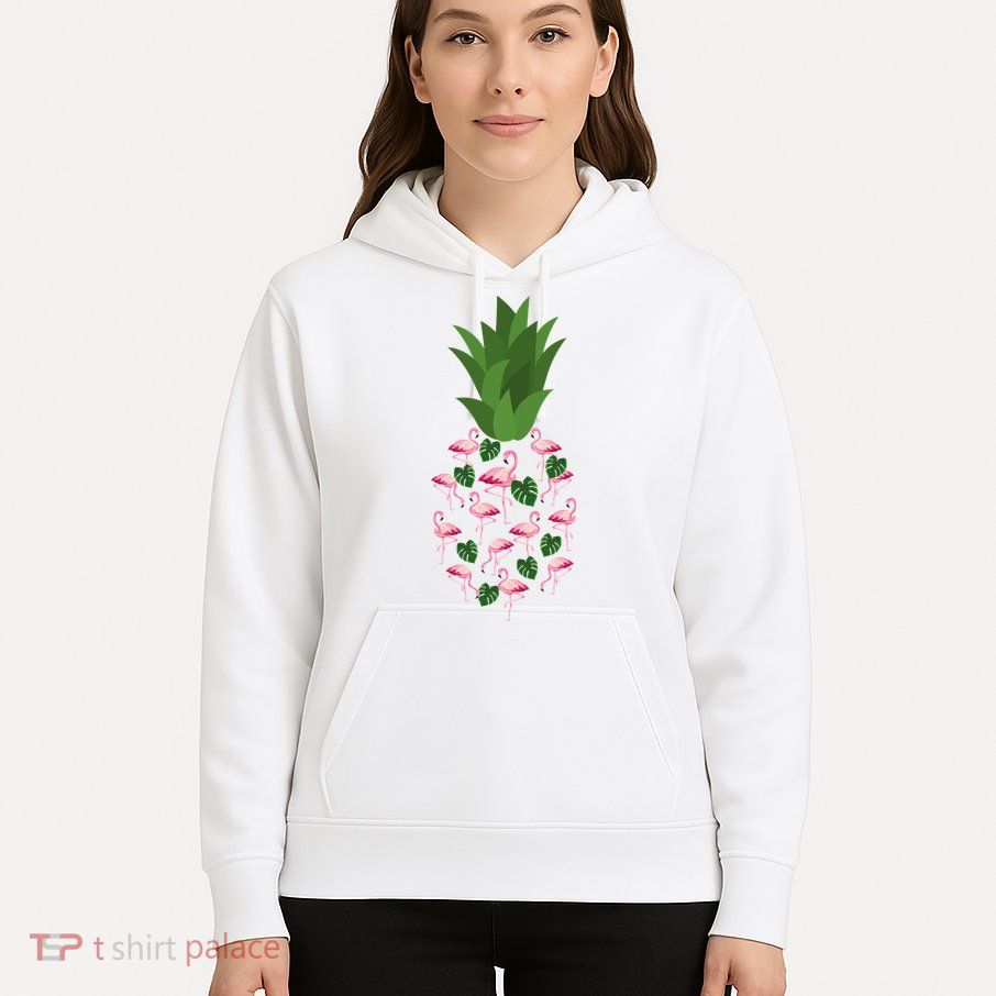Flamingo Pineapple Cute Fun Summer Hoodie