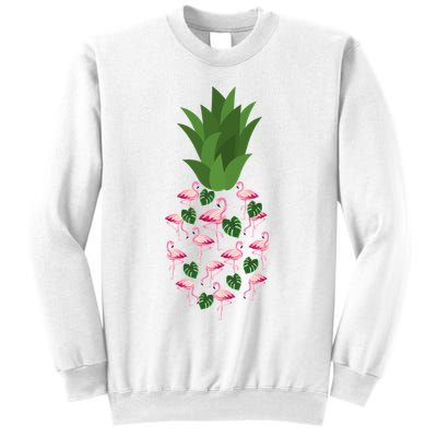 Flamingo Pineapple Cute Fun Summer Sweatshirt