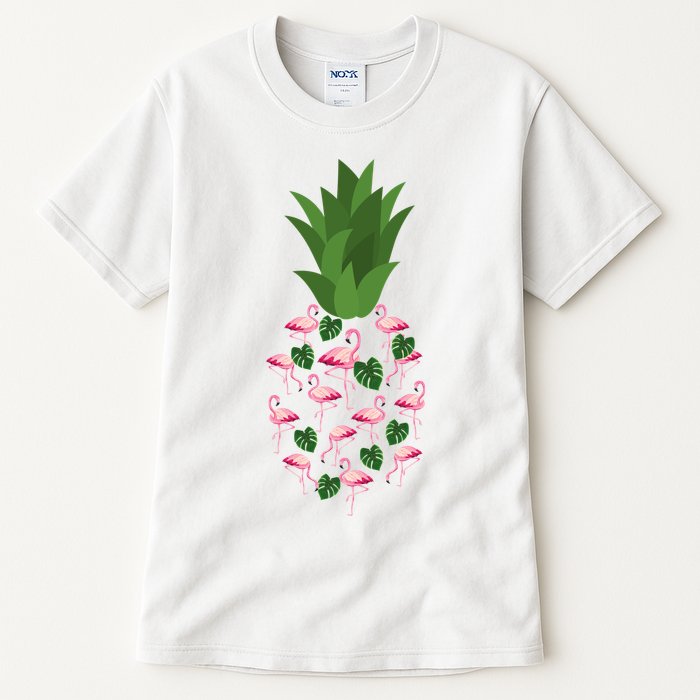 Flamingo Pineapple Cute Fun Summer Tall T-Shirt