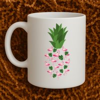 Flamingo Pineapple Cute Fun Summer Mug