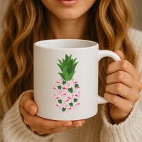 Flamingo Pineapple Cute Fun Summer Mug