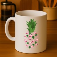 Flamingo Pineapple Cute Fun Summer Mug