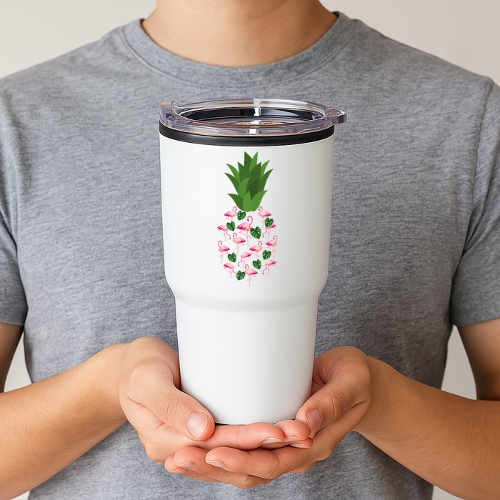 Flamingo Pineapple Cute Fun Summer Tumbler