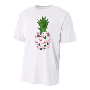 Flamingo Pineapple Cute Fun Summer Performance Sprint T-Shirt